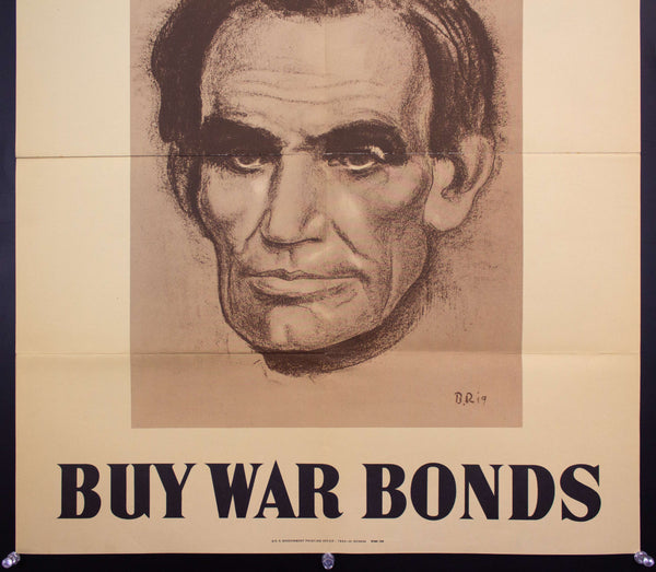 1943 This World Can Not Exist Half Slave And Half Free Abraham Lincoln WWII