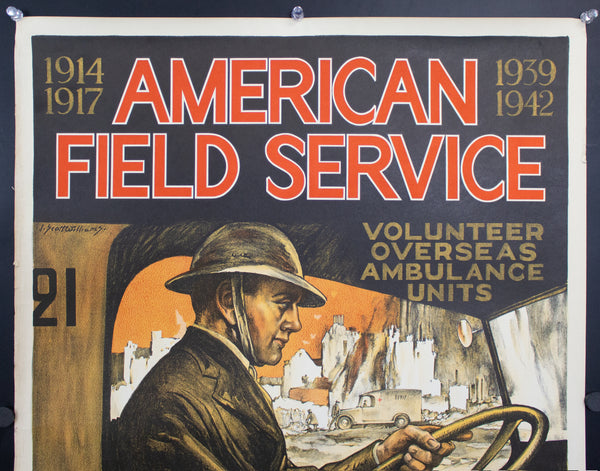 1942 American Field Service Volunteer Overseas Ambulance Service WWII
