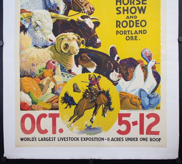 c.1946 Pacific International Livestock Exposition Edward B Quigley Portland Oregon