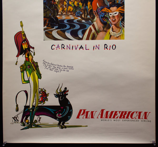 c.1958 Brazil Carnival in Rio Pan American World Airways Pan Am Prescott