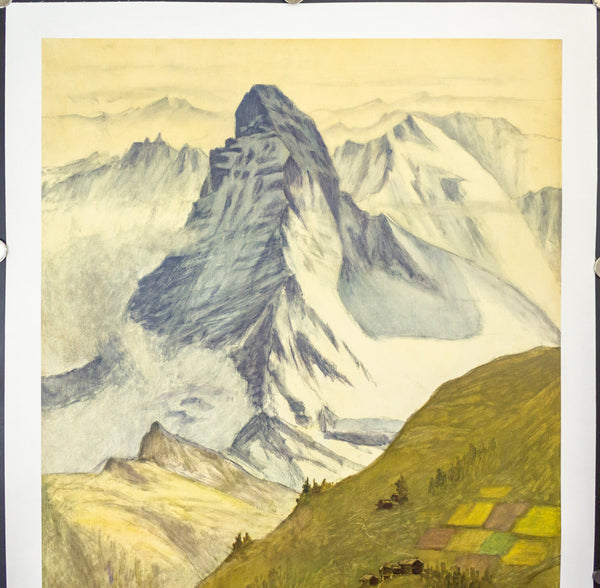 1956 Zermatt Matterhorn Swiss Alps Switzerland by Emil Aufdenblatten