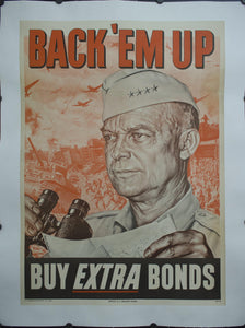 1944 Back 'Em Up | Buy Extra Bonds by Boris Chilianpin - Golden Age Posters