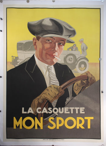 c. 1925 La Casquette Mon Sport by Atelier Artists - Golden Age Posters