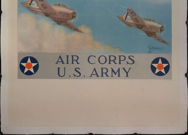 1939 Wings Over America | Air Corps U.S. Army - Golden Age Posters