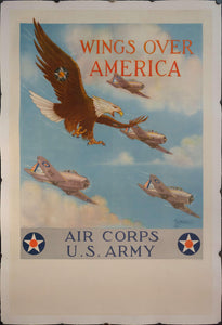 1939 Wings Over America | Air Corps U.S. Army - Golden Age Posters