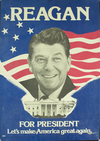 1984 Reagan For President | Let's Make America Great Again - Golden Age Posters