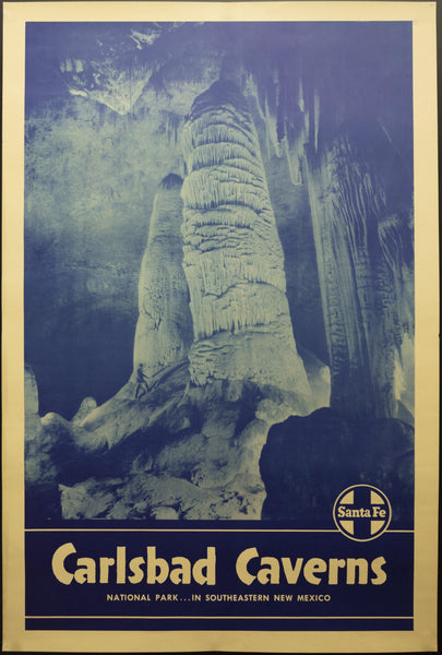 c.1930s Santa Fe Railway Carlsbad Caverns National Park…In Southeastern New Mexico - Golden Age Posters