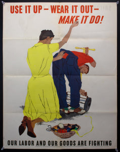 1943 Use It Up Wear It Out Make It Do! by Robert Gwathmey Home Front WWII