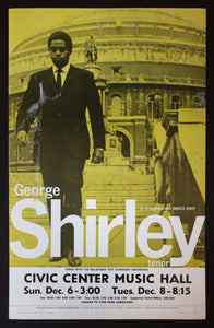 1964 George Shirley Opera Tenor Oklahoma City Symphony Window Card