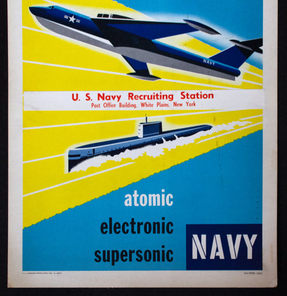1956 Join The New Era Team Atomic Electronic Supersonic Navy Joseph Binder