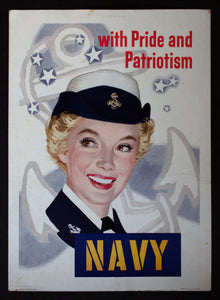 1956 With Pride and Patriotism US Navy Recruiting Women Officers Joe DeMers