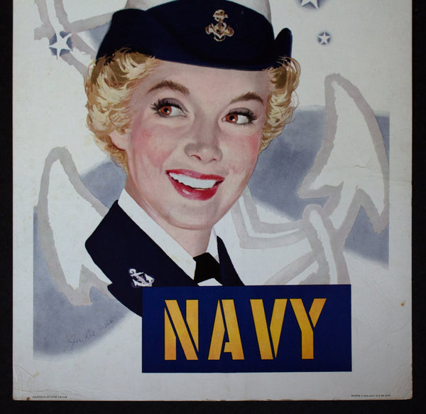 1956 With Pride and Patriotism US Navy Recruiting Women Officers Joe DeMers