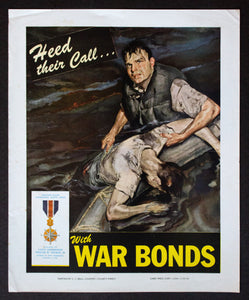 1944 Heed Their Call…With War Bonds C.C. Beall Merchant Marine WWII