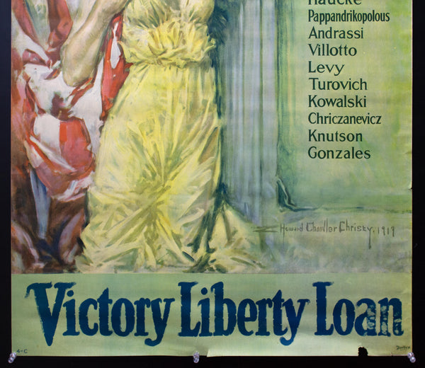 1919 Americans All Victory Liberty Loan by Howard Chandler Christy WWI