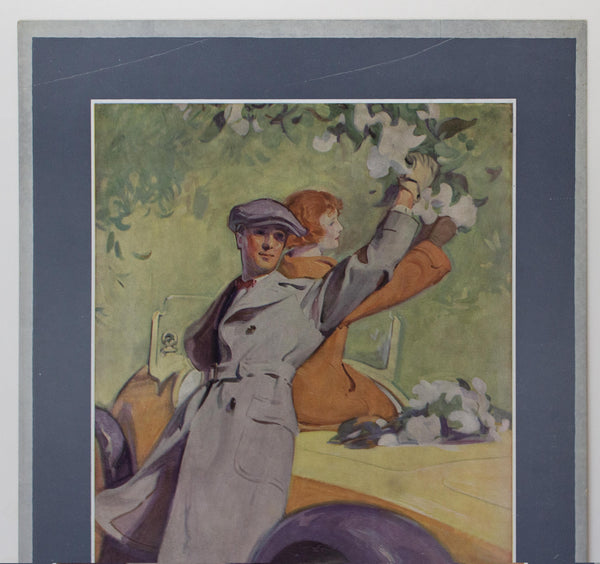 1923 Beaumal Topcoats of Crosstwist Easel Sign McClelland Barclay Fashion