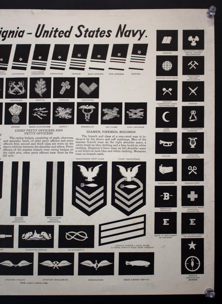 1942 Uniform Insignia United States Navy WWII