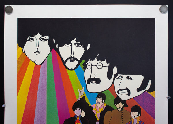 1968 The Beatles Yellow Submarine Columbia CBS Records 4 Poster Set
