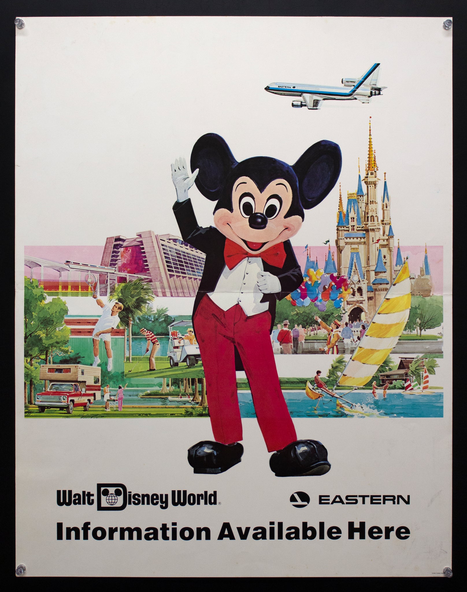 c.1970s Walt Disney World Eastern Airlines Mickey Mouse