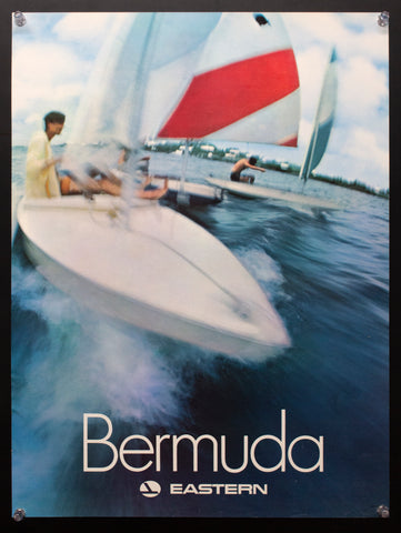 c.1970s Eastern Airlines Bermuda Sailboats