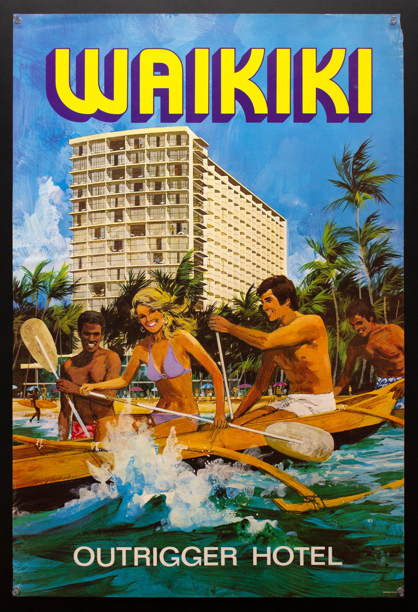 c.1972 Waikiki Outrigger Hotel Hawaii