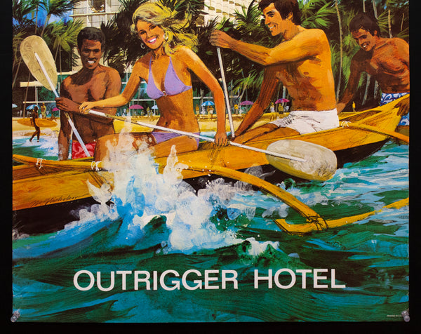 c.1972 Waikiki Outrigger Hotel Hawaii