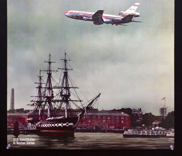 1976 USA Bicentennial McDonnell Douglas DC-10 Boston Harbor Robert Grant Smith