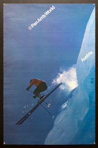 c.1972 Pan Am’s World Austria Travel Ski Skiing Pan American Airways