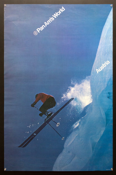 c.1972 Pan Am’s World Austria Travel Ski Skiing Pan American Airways