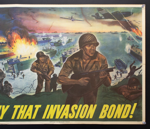 1944 Buy That Invasion Bond! By R. Moore US Treasury WWII