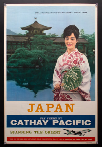 c.1960 Cathay Pacific Airways See The Orient Series Japan Hong Kong