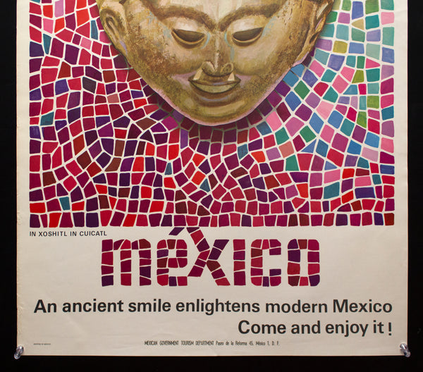 c.1960s An Ancient Smile Enlightens Modern Mexico Travel Xoshitl Cuicatl