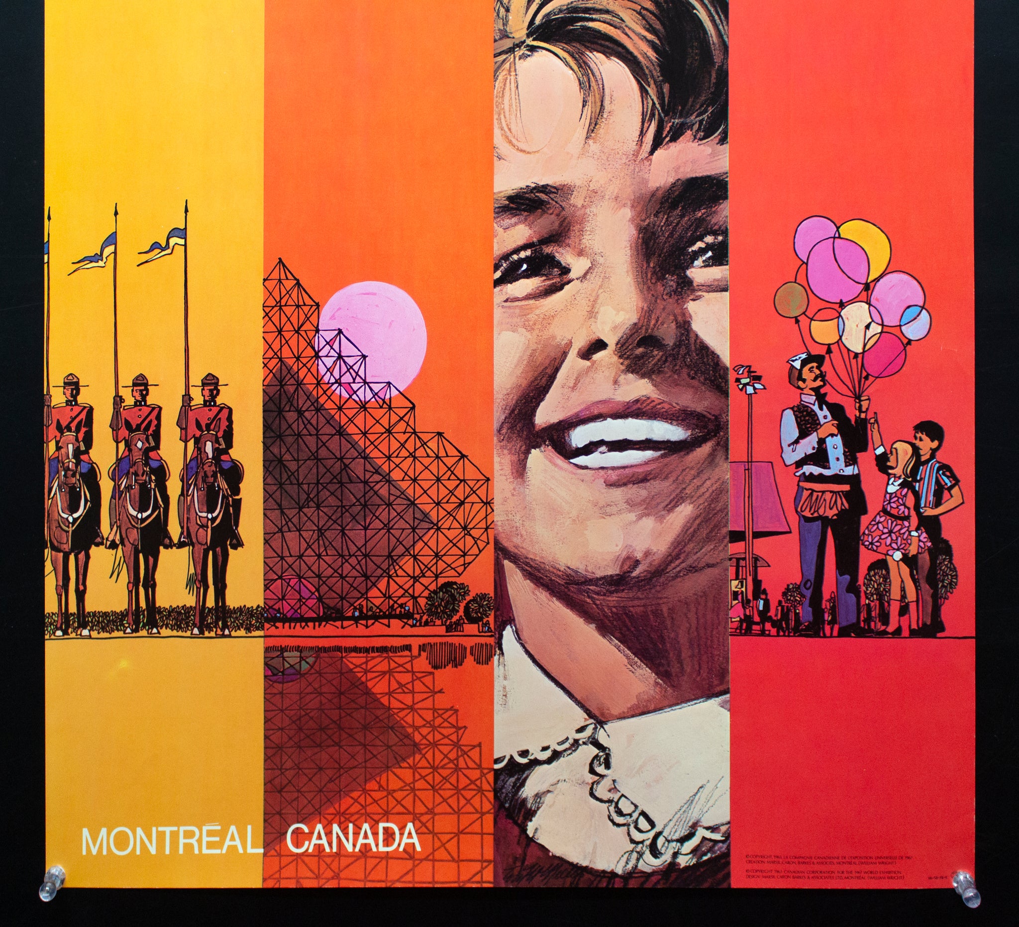 1967 Montreal EXPO 67 World's Fair Poster by William Wright