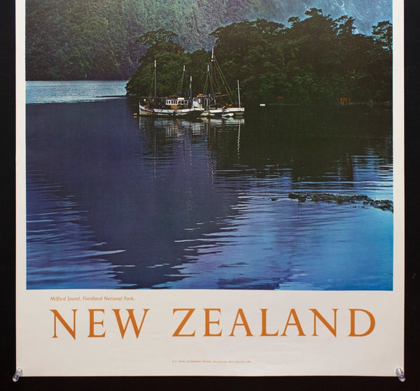 1962 New Zealand Milford Sound Fiordland National Park Travel