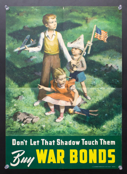 1942 Don’t Let That Shadow Touch Them Buy War Bonds WWII Lawrence Beall Smith