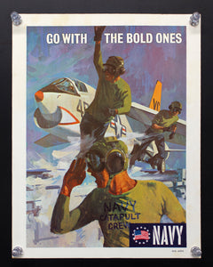 1966 Go With The Bold Ones US Navy Recruiting Lou Nolan Vietnam War Era