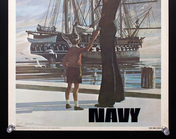 1974 Heritage US Navy Recruiting by Lou Nolan Vietnam War Era