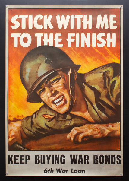 1944 Stick With Me To The Finish Keep Buying War Bonds 6th War Loan Roy Martin WWI