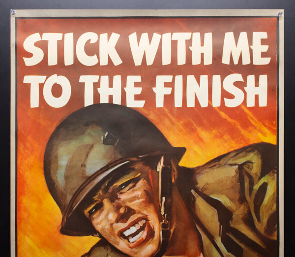 1944 Stick With Me To The Finish Keep Buying War Bonds 6th War Loan Roy Martin WWI