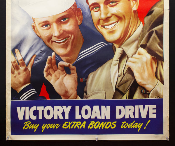 1945 Your Bonds Help Buy Their Tickets Homes Victory Loan Robert Thom WWII