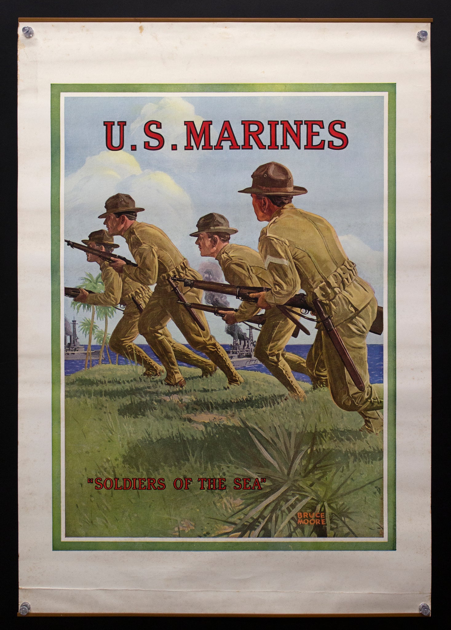 1918 U.S. Marines Soldiers of the Sea by Bruce Moore WWI USMC Marine Corps