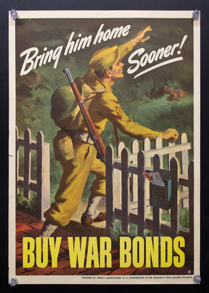 1944 Bring him home Sooner! Lawrence Beall Smith Abbott Laboratories WWII