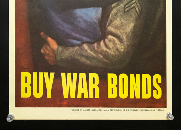 1943 Soldier’s Embrace Buy War Bonds Symeon Shimin Abbott Laboratories WWII