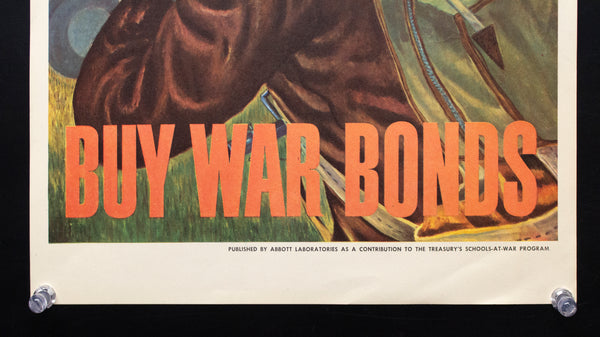 1943 For All The Brave Buy War Bonds David Margolis Abbott Laboratories WWII