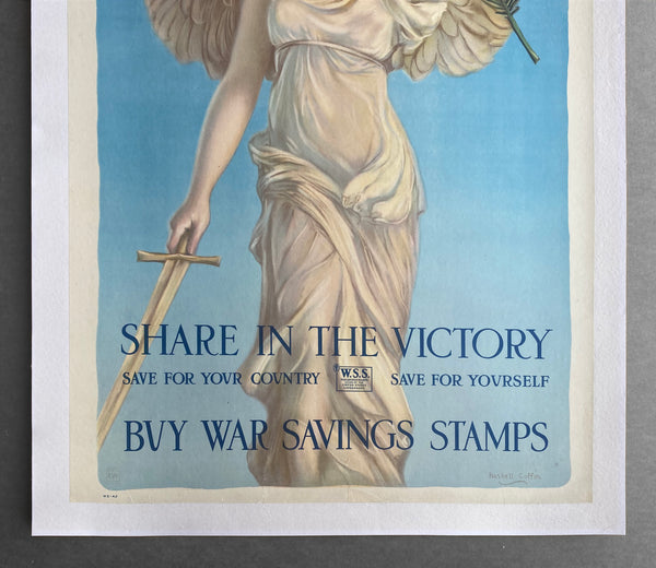 1918 Share In The Victory Buy War Savings Stamps Haskell Coffin WWI