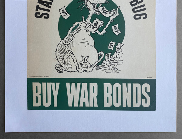 c.1943 Starve The Squander Bug Buy War Bonds Dr. Seuss Theodore Geisel WWII