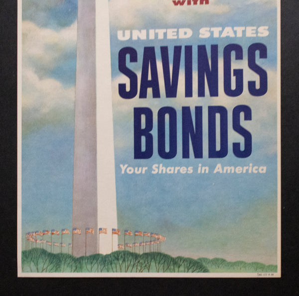 c.1957 United States Savings Bonds Your Shares in America US Treasury