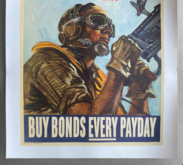 1944 YOU Can’t Afford To Miss Either! Buy Bonds Every Payday Martha Sawyers WWII