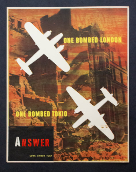 1943 U.S. Navy Recognition Test Poster Group Irving Miller Modernism WWII