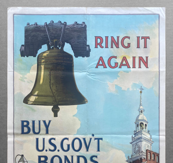 1918 Ring It Again Buy U.S. Government Bonds Third Liberty Loan WWI