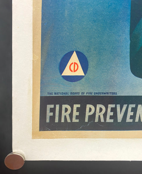 1942 Every Fire Is Sabotage Fire Prevention Week Oct. 4 to 10 Victor Keppler WWII